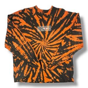 Susweeb Anime Tie Dye Orange Black T-Shirt Size Extra Extra Large